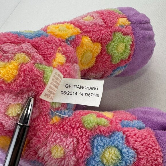 Dan Dee Collectors Choice Plush Horse 14" Pink Floral Pattern Purple Hooves Soft - Picture 8 of 11